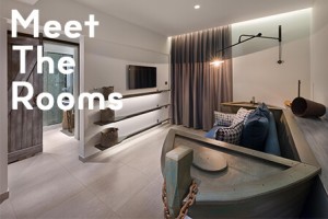 11 unique designed rooms to choose from at Elakati City Hotel in Rhodes Greece