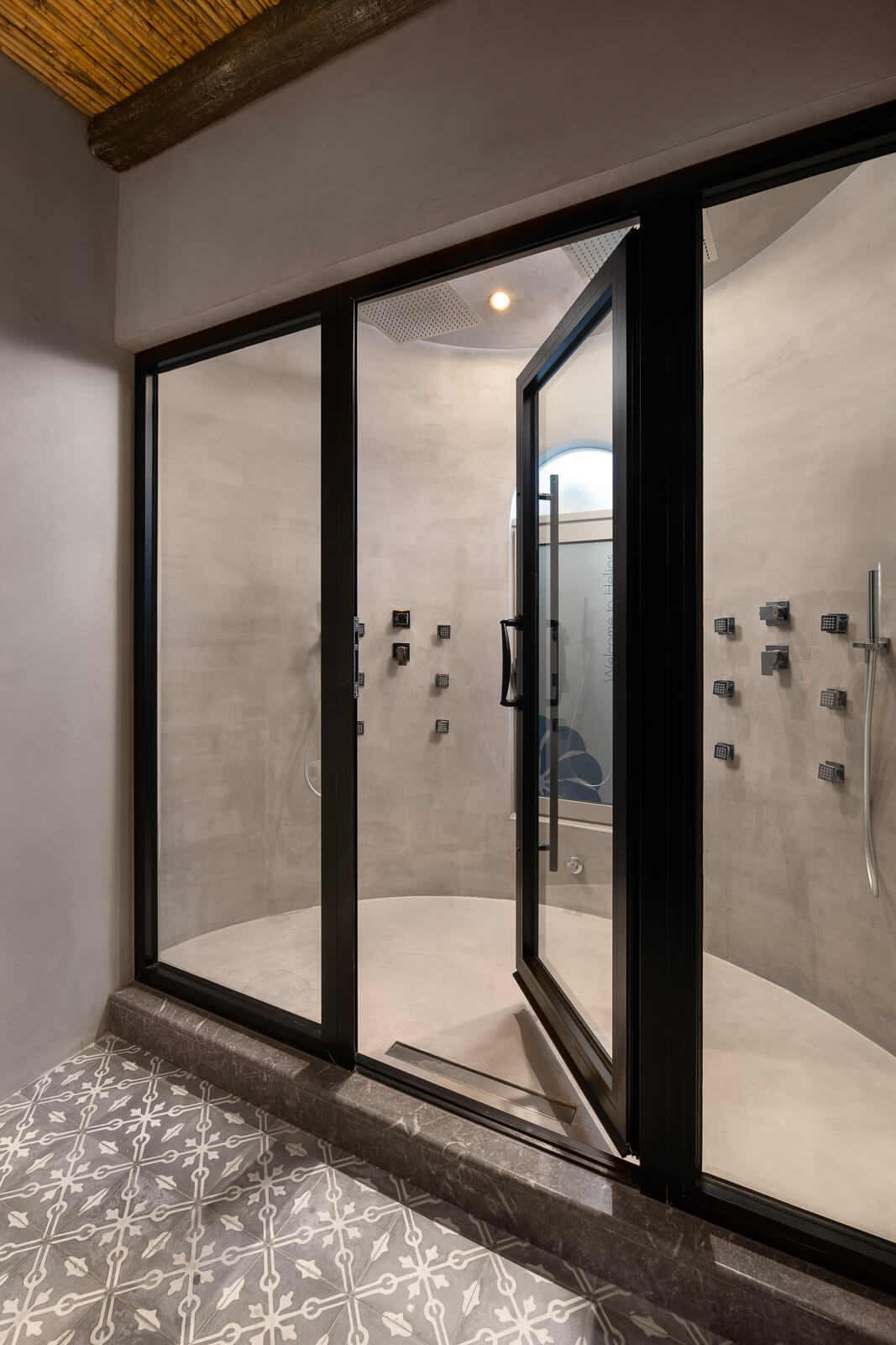 Helios Suite Luxury Bathroom - Elakati Best Hotel in Rhodes Greece