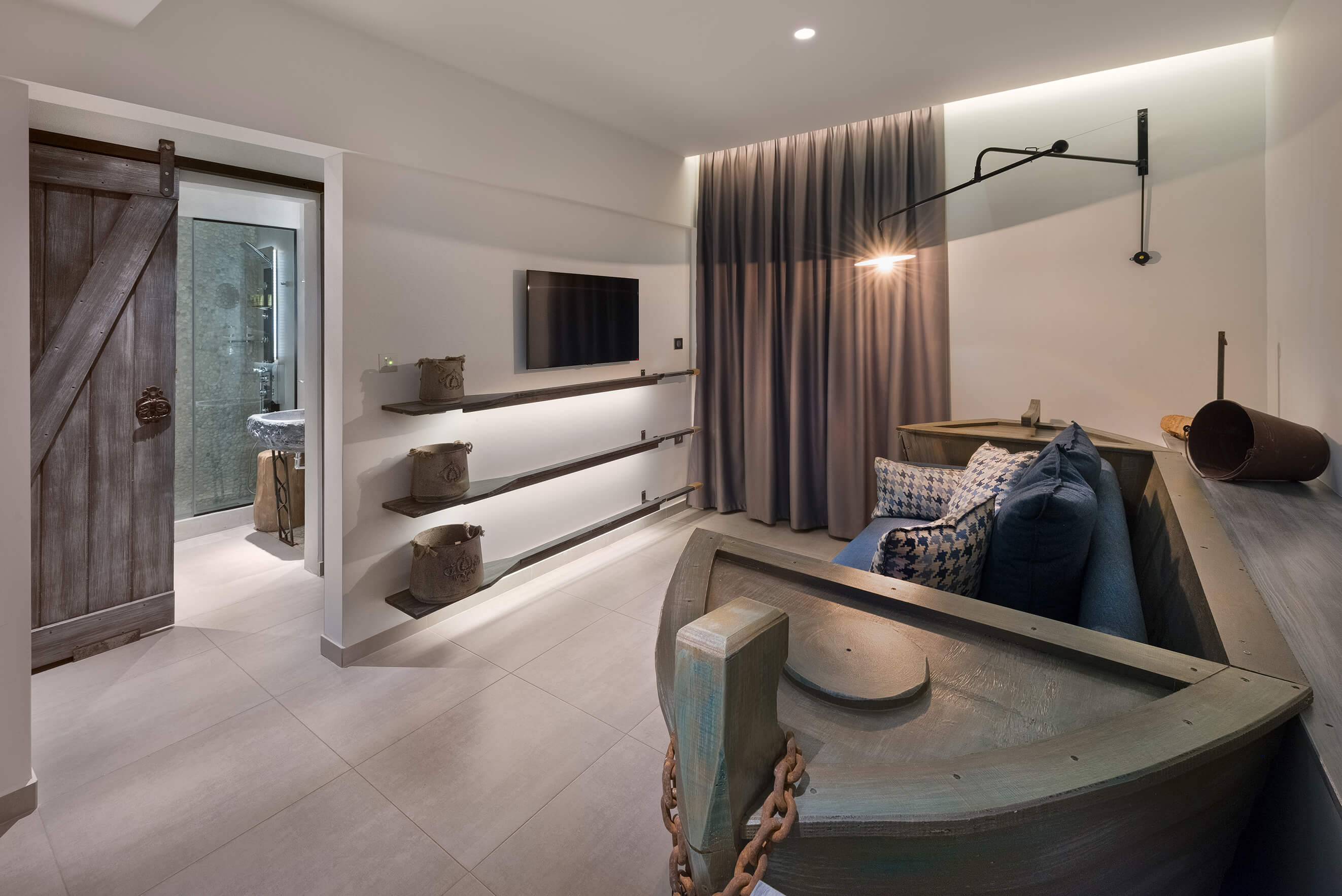 Kavos Suite Living Room - Elakati Luxury Boutique Hotel in Rhodes